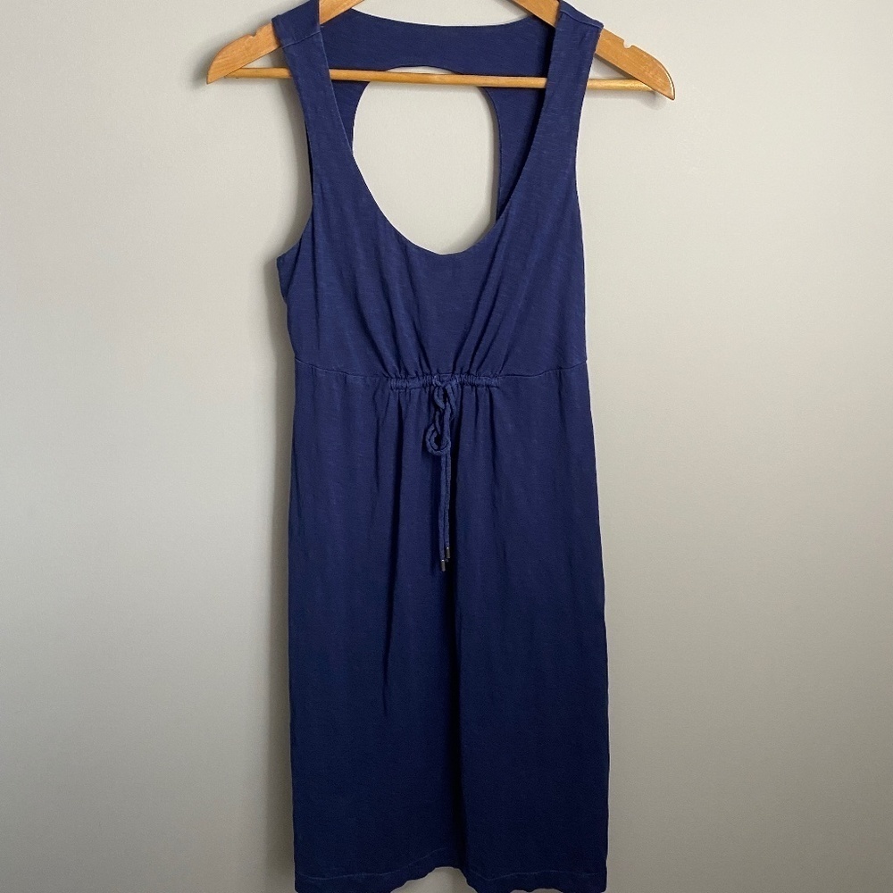 Tommy Bahama RELAX Women's Navy Blue Tank‎ Top Peasant Dress Size Small